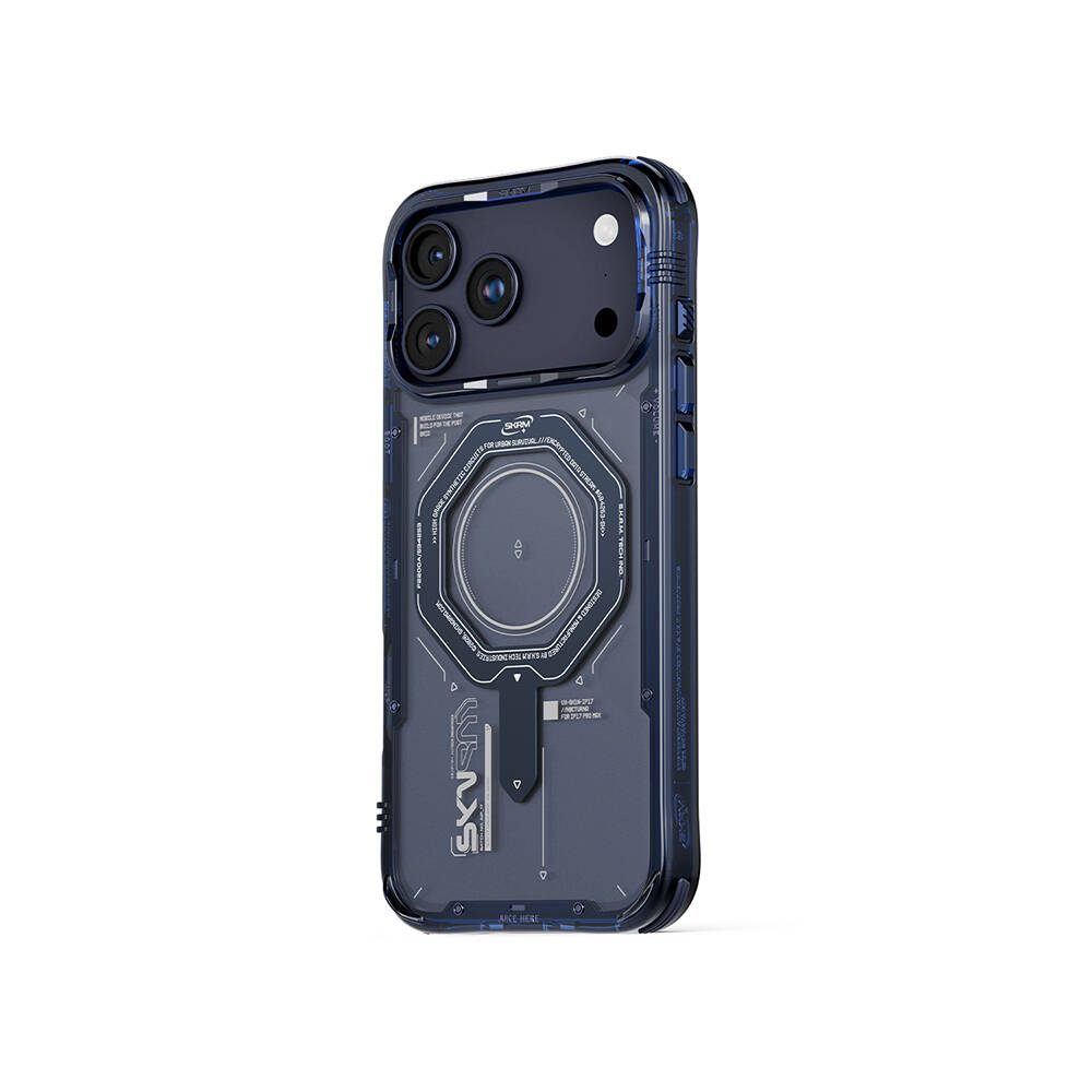 Apple iPhone 17 Pro Max Kılıf SkinArma M-safe Şarj Özellikli Airbag Tasarımlı Magma Kapak - 13