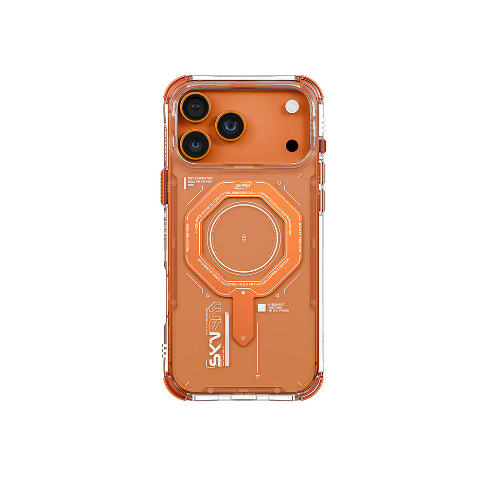 Apple iPhone 17 Pro Max Kılıf SkinArma M-safe Şarj Özellikli Airbag Tasarımlı Magma Kapak - 1