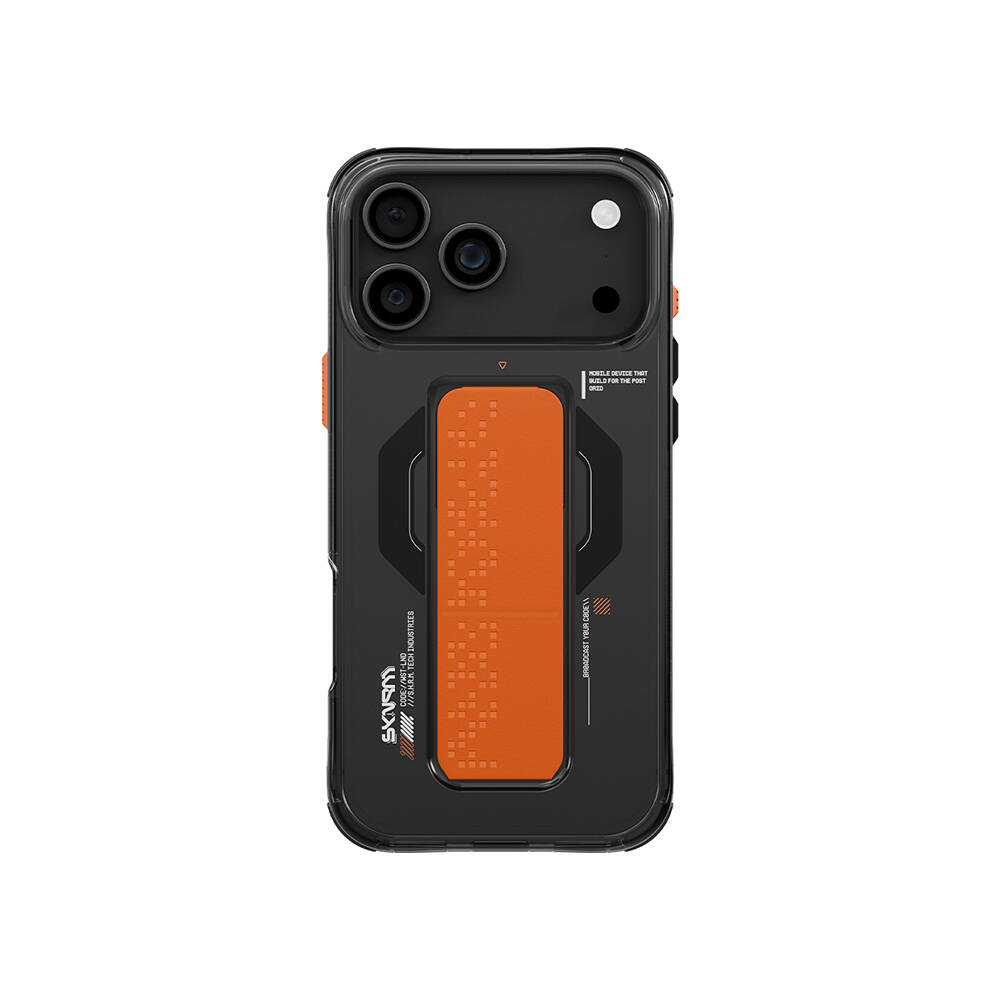 Apple iPhone 17 Pro Max Kılıf Skinarma M-Safe Şarj Özellikli Airbag Tasarımlı Standlı Haxa Kapak - 1