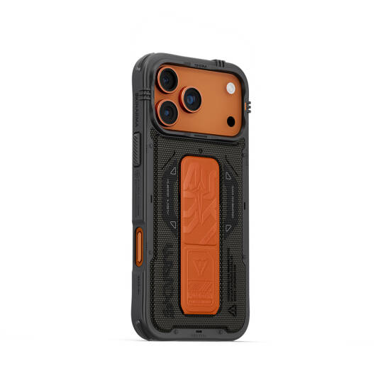 Apple iPhone 17 Pro Max Kılıf SkinArma M-safe Şarj Özellikli Airbag Tasarımlı Standlı Phantom Kapak - 3