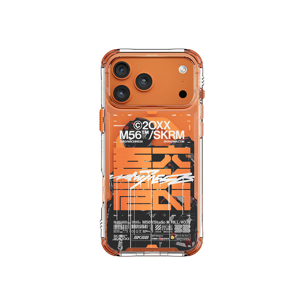 Apple iPhone 17 Pro Max Kılıf Skinarma M-Safe Şarj Özellikli IML Baskılı X M56 Kapak - 1