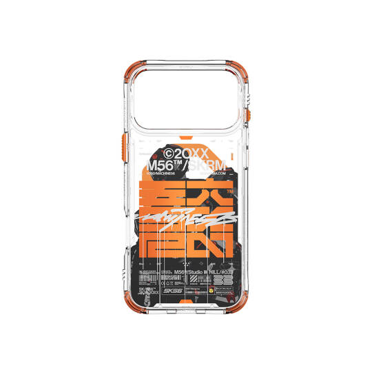 Apple iPhone 17 Pro Max Kılıf Skinarma M-Safe Şarj Özellikli IML Baskılı X M56 Kapak - 4