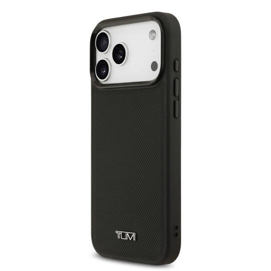 Apple iPhone 17 Pro Max Kılıf TUMI M-safe Şarj Özellikli Deri Noktalı Dizayn Kapak - 3