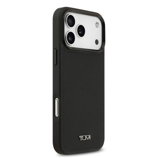 Apple iPhone 17 Pro Max Kılıf TUMI M-safe Şarj Özellikli Deri Noktalı Dizayn Kapak - 5