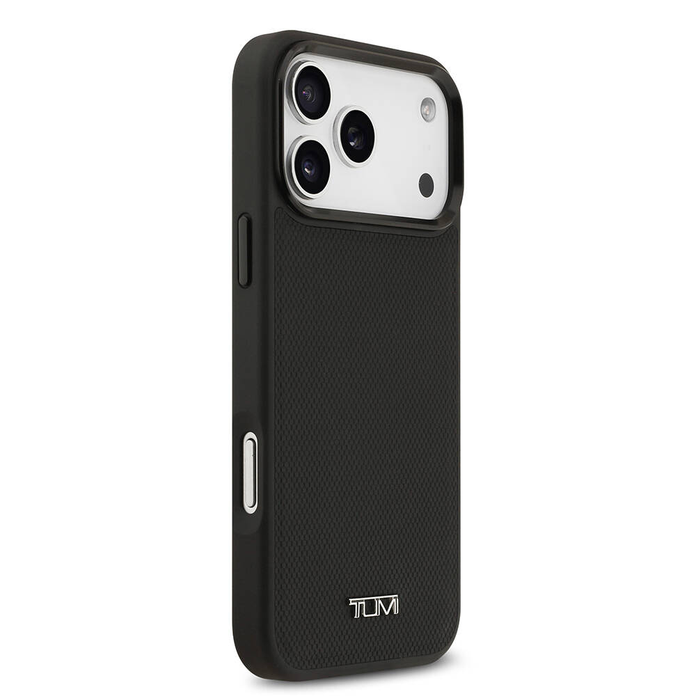 Apple iPhone 17 Pro Max Kılıf TUMI M-safe Şarj Özellikli Deri Noktalı Dizayn Kapak - 5