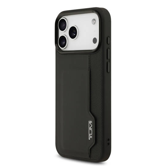 Apple iPhone 17 Pro Max Kılıf TUMI Orjinal Lisanslı Deri Dikey Kartlıklı Kapak - 3