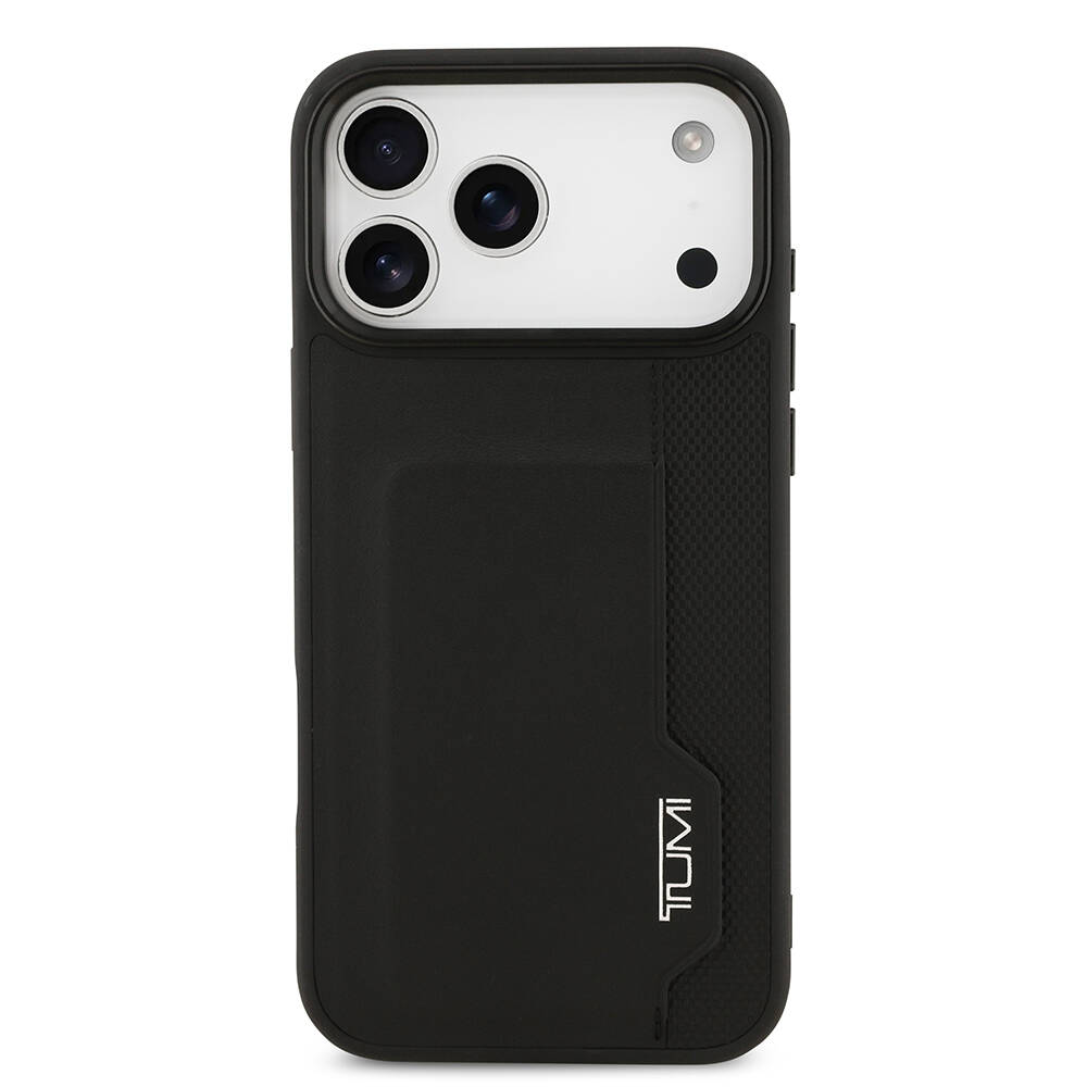 Apple iPhone 17 Pro Max Kılıf TUMI Orjinal Lisanslı Deri Dikey Kartlıklı Kapak - 4