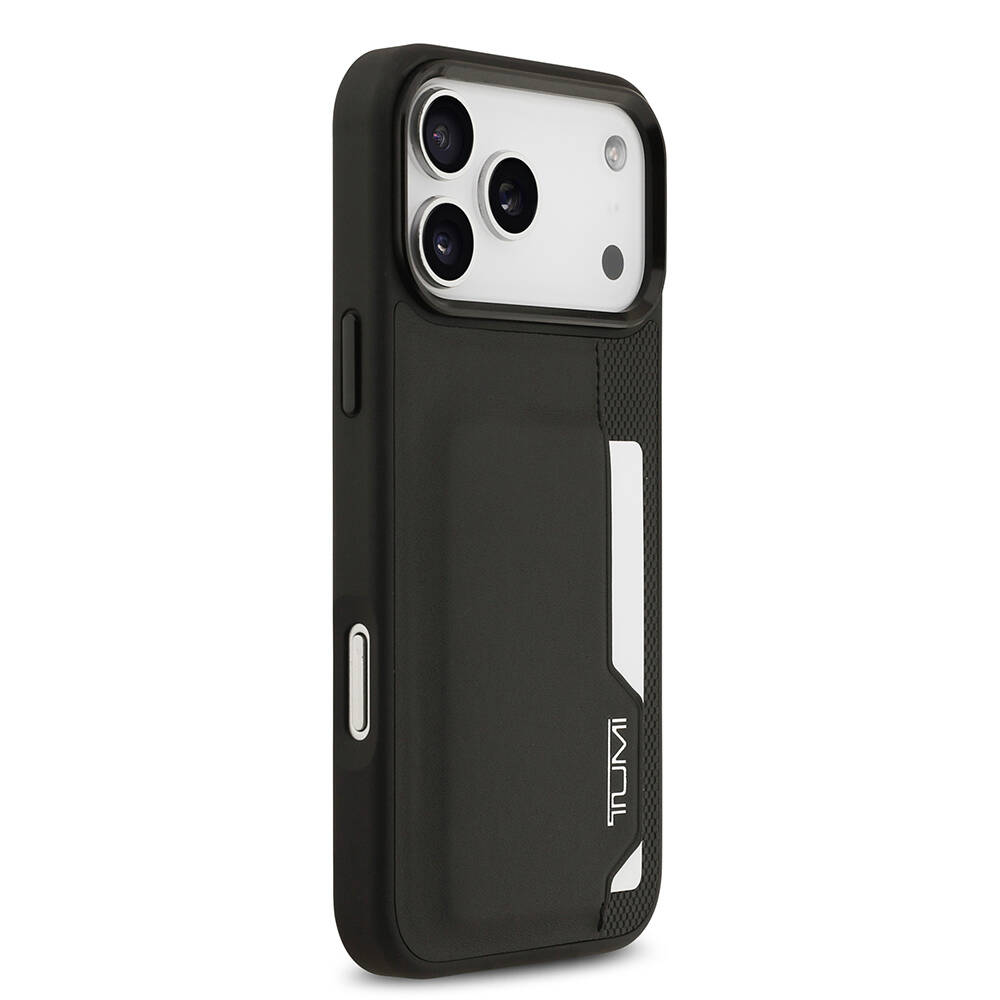 Apple iPhone 17 Pro Max Kılıf TUMI Orjinal Lisanslı Deri Dikey Kartlıklı Kapak - 5