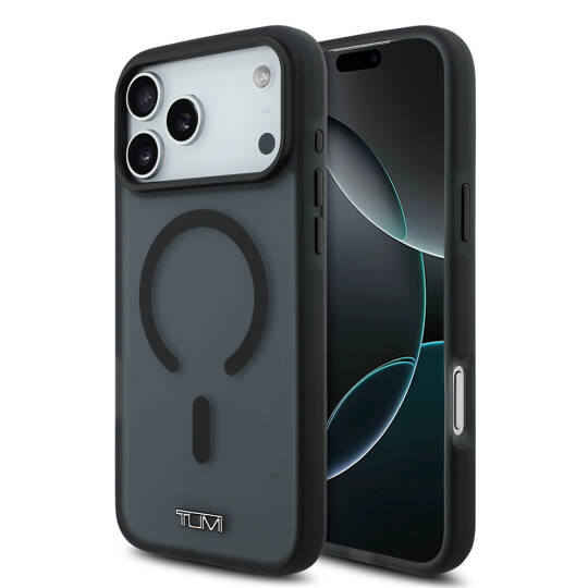 Apple iPhone 17 Pro Max Kılıf TUMI Orjinal Lisanslı M-safe Şarj Özellikli Buzlu Transparan Kapak - 3