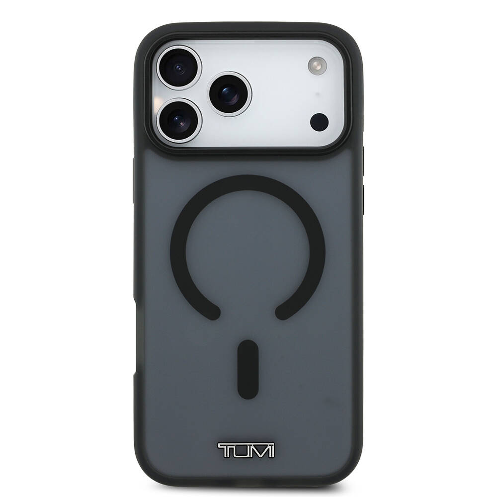 Apple iPhone 17 Pro Max Kılıf TUMI Orjinal Lisanslı M-safe Şarj Özellikli Buzlu Transparan Kapak - 5