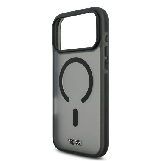 Apple iPhone 17 Pro Max Kılıf TUMI Orjinal Lisanslı M-safe Şarj Özellikli Buzlu Transparan Kapak - 8