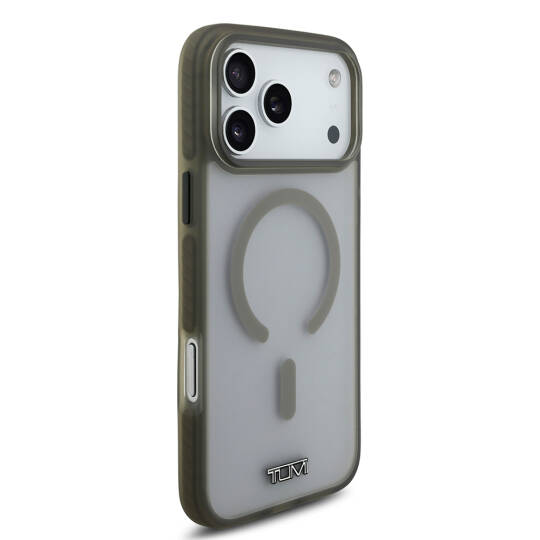Apple iPhone 17 Pro Max Kılıf TUMI Orjinal Lisanslı M-safe Şarj Özellikli Buzlu Transparan Kapak - 12