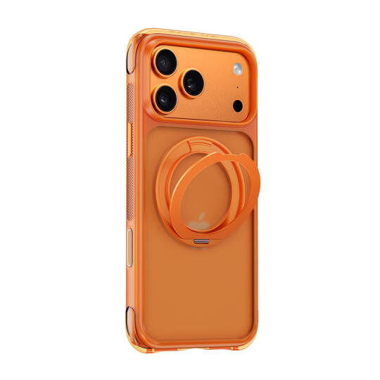 Apple iPhone 17 Pro Max Kılıf Wiwu AG-203 AeroGuard Ultra Serisi M-safe Şarj Özellikli Airbag Tasarımlı Standlı Kapak - 26