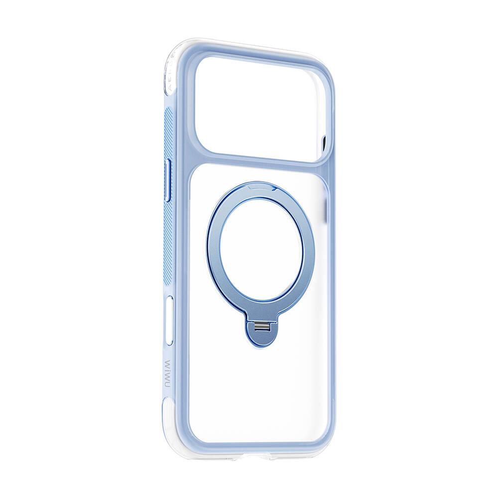 Apple iPhone 17 Pro Max Kılıf Wiwu AG-203 AeroGuard Ultra Serisi M-safe Şarj Özellikli Airbag Tasarımlı Standlı Kapak - 16