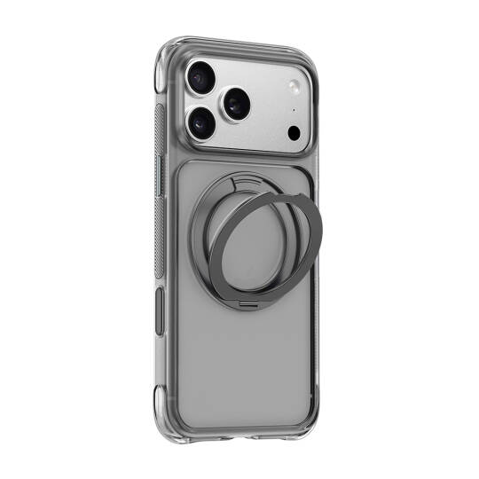 Apple iPhone 17 Pro Max Kılıf Wiwu AG-203 AeroGuard Ultra Serisi M-safe Şarj Özellikli Airbag Tasarımlı Standlı Kapak - 9