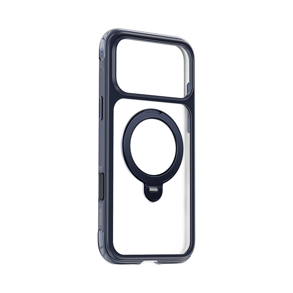 Apple iPhone 17 Pro Max Kılıf Wiwu AS-203 AeroShield Ultra Serisi M-safe Şarj Özellikli Airbag Tasarımlı Standlı Kapak - 29