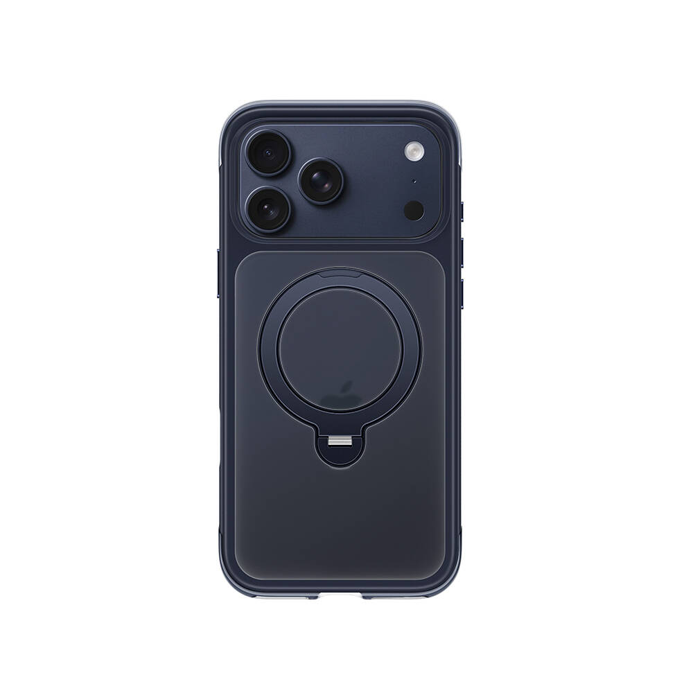 Apple iPhone 17 Pro Max Kılıf Wiwu AS-203 AeroShield Ultra Serisi M-safe Şarj Özellikli Airbag Tasarımlı Standlı Kapak - 31