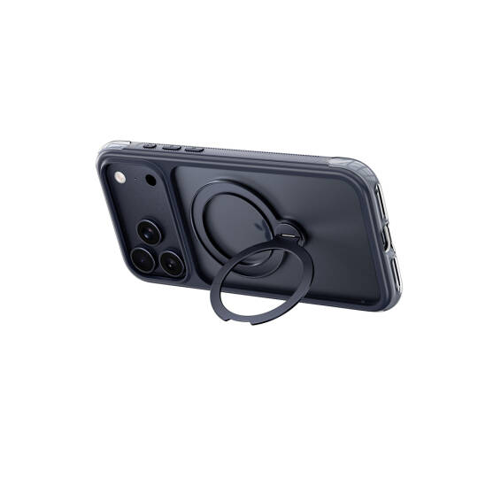 Apple iPhone 17 Pro Max Kılıf Wiwu AS-203 AeroShield Ultra Serisi M-safe Şarj Özellikli Airbag Tasarımlı Standlı Kapak - 34