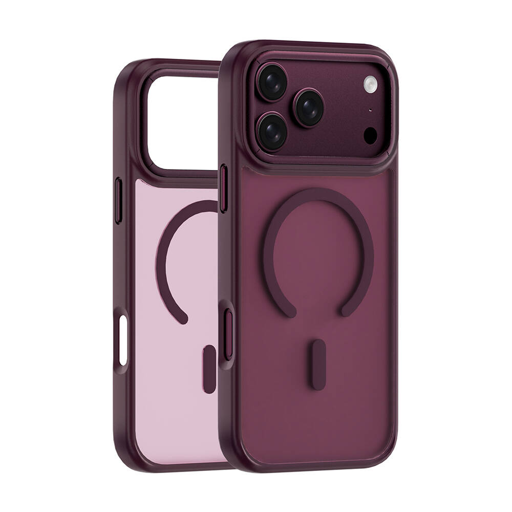Apple iPhone 17 Pro Max Kılıf Wiwu FGG-012 ArmorPro Serisi M-safe Şarj Özellikli Parmak İzi Bırakmayan Kılıf - 21