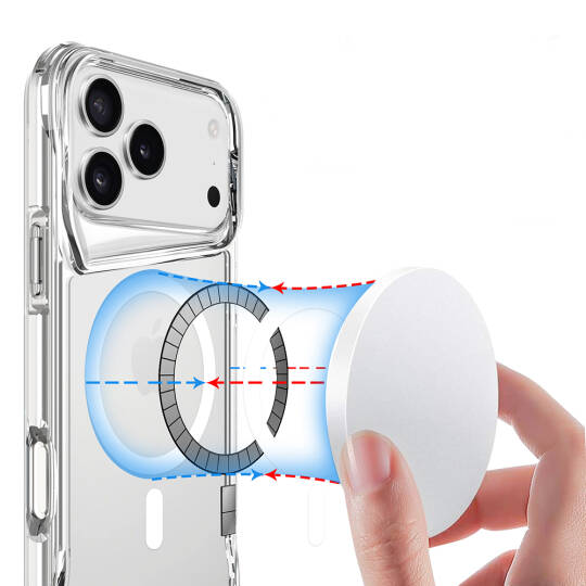 Apple iPhone 17 Pro Max Kılıf Zore M-safe Şarj Özellikli T-Max M-safe Kapak - 7
