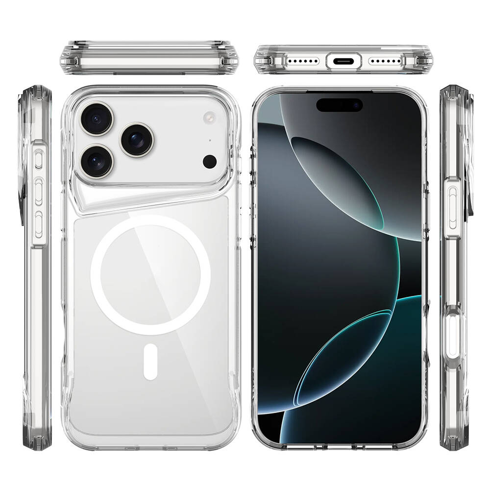 Apple iPhone 17 Pro Max Kılıf Zore M-safe Şarj Özellikli T-Max M-safe Kapak - 10