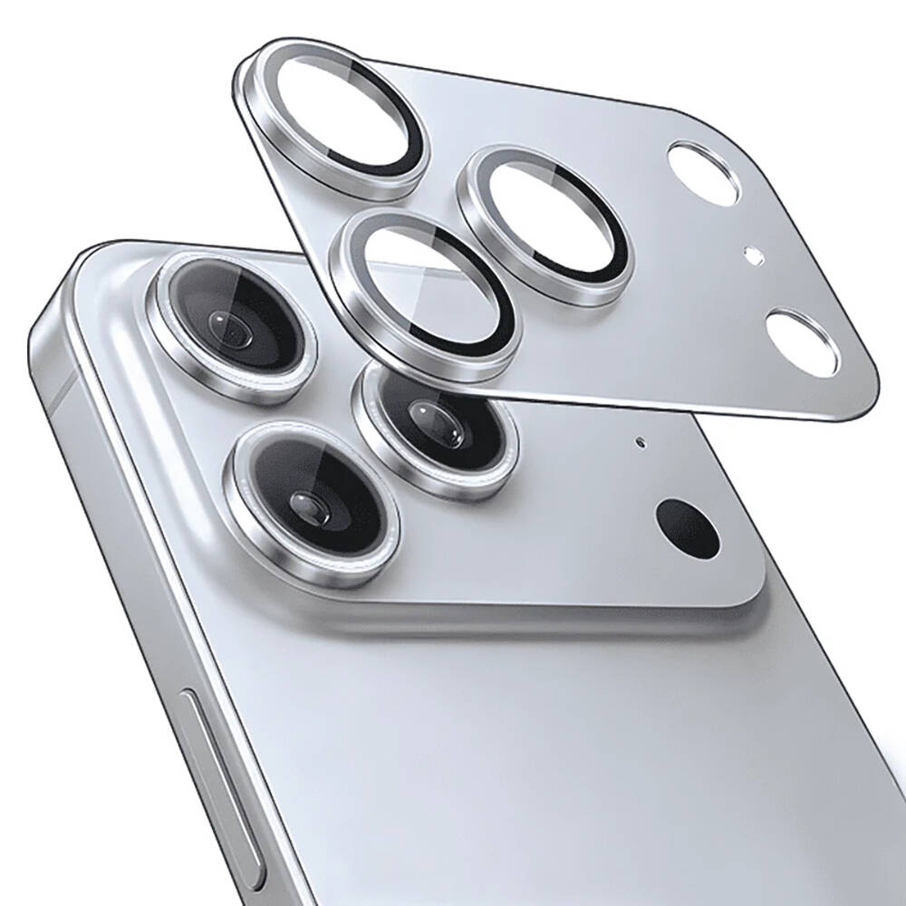 Apple iPhone 17 Pro Max Mohseven Alüminyum Kaplamalı Safir Anti Reflective Kamera Lens Koruyucu - 6