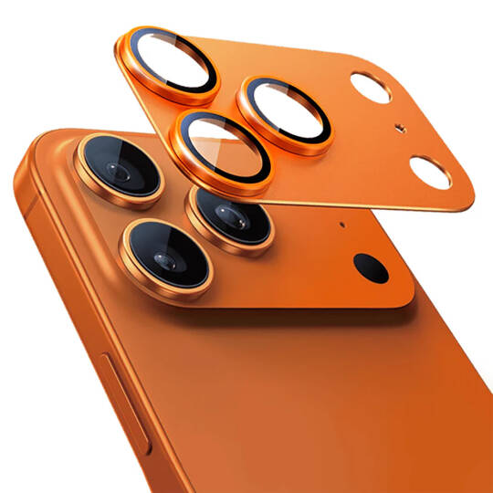 Apple iPhone 17 Pro Max Mohseven Alüminyum Kaplamalı Safir Anti Reflective Kamera Lens Koruyucu - 5