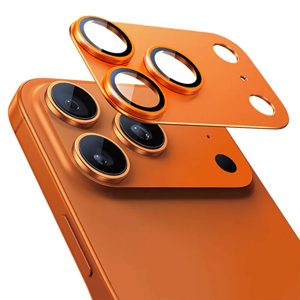 Apple iPhone 17 Pro Max Mohseven Alüminyum Kaplamalı Safir Anti Reflective Kamera Lens Koruyucu - 5
