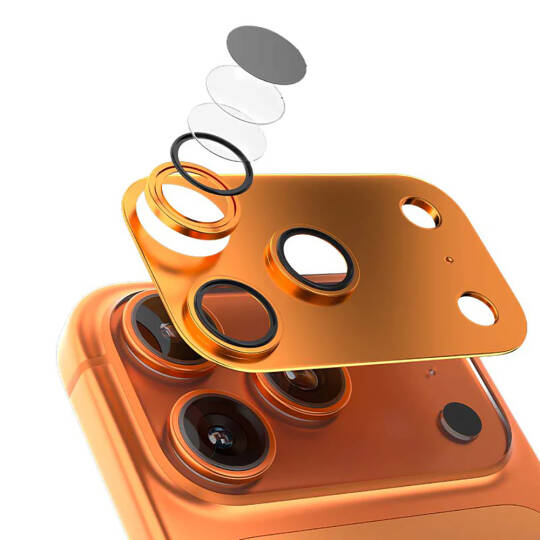 Apple iPhone 17 Pro Max Mohseven Alüminyum Kaplamalı Safir Anti Reflective Kamera Lens Koruyucu - 3