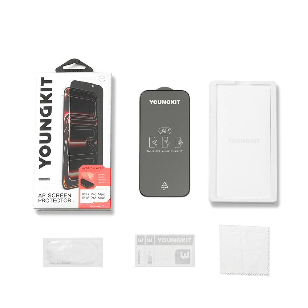 Apple iPhone 17 Pro Max Youngkit 2.5D Parmak İzi Bırakmayan 0.33mm Privacy Temperli Cam Ekran Koruyucu - 5