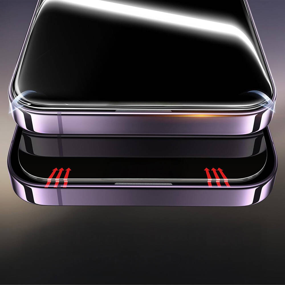 Apple iPhone 17 Pro Max Zore 2.5D Oliv Privacy Temperli Cam Ekran Koruyucu + Kolay Uygulama Aparatı - 2