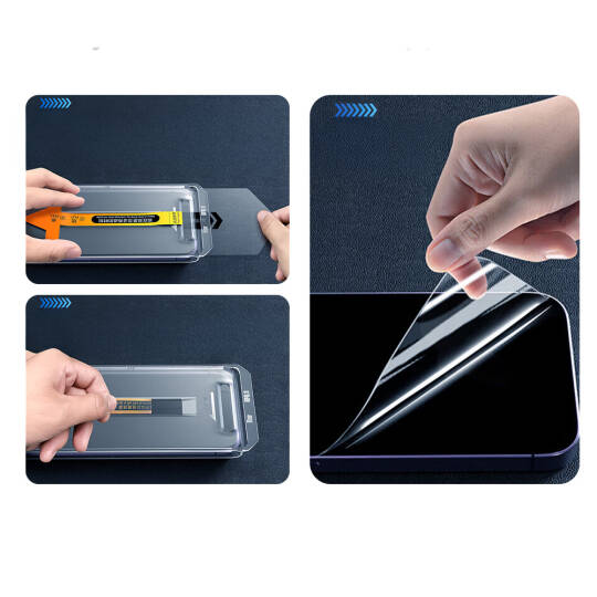 Apple iPhone 17 Pro Max Zore 2.5D Oliv Privacy Temperli Cam Ekran Koruyucu + Kolay Uygulama Aparatı - 7