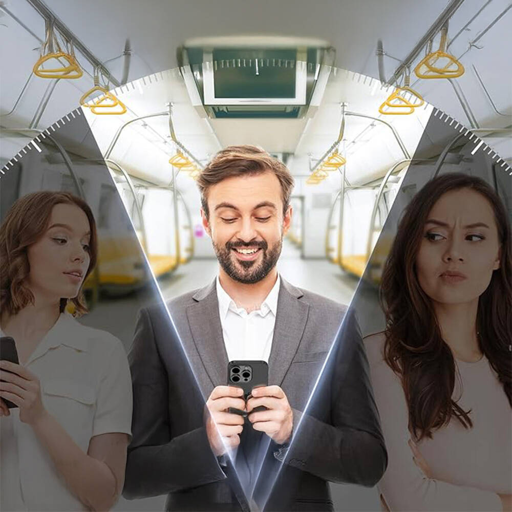 Apple iPhone 17 Pro Max Zore 2.5D Oliv Privacy Temperli Cam Ekran Koruyucu + Kolay Uygulama Aparatı - 9