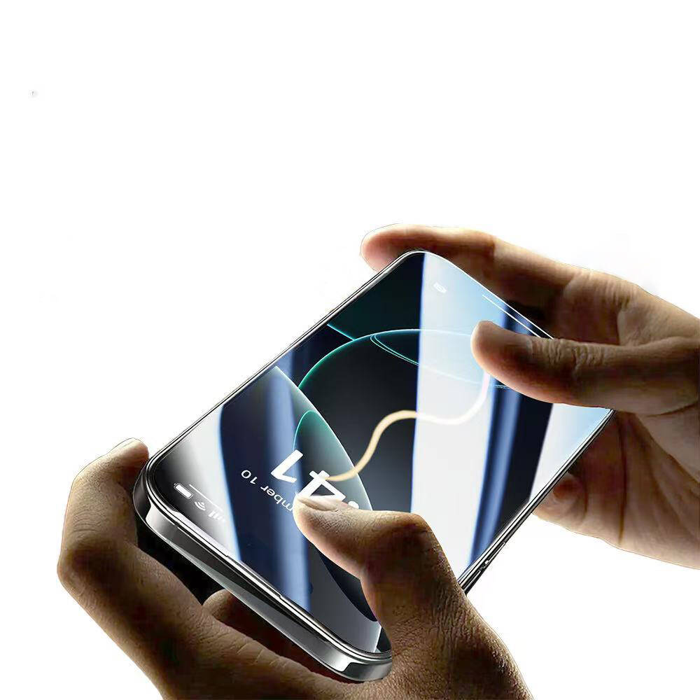 Apple iPhone 17 Pro Max Zore 3D Oliv HD Temperli Cam Ekran Koruyucu + Kolay Uygulama Aparatı - 5