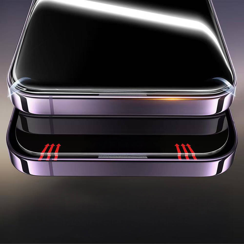 Apple iPhone 17 Pro Max Zore 3D Oliv HD Temperli Cam Ekran Koruyucu + Kolay Uygulama Aparatı - 7