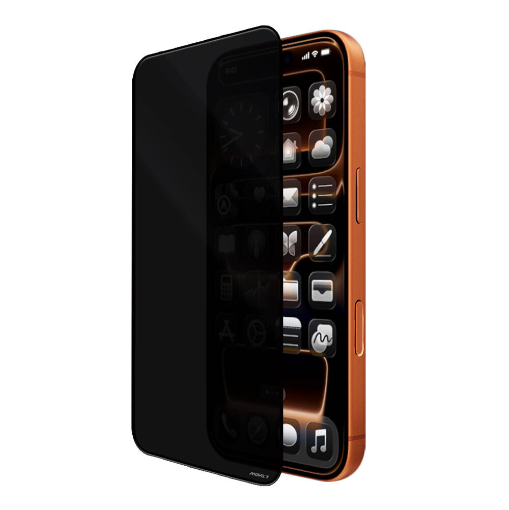 Apple iPhone 17 Pro Mohseven Safir Coating 3D Glue Privacy Hayalet Temperli Cam Ekran Koruyucu - 4