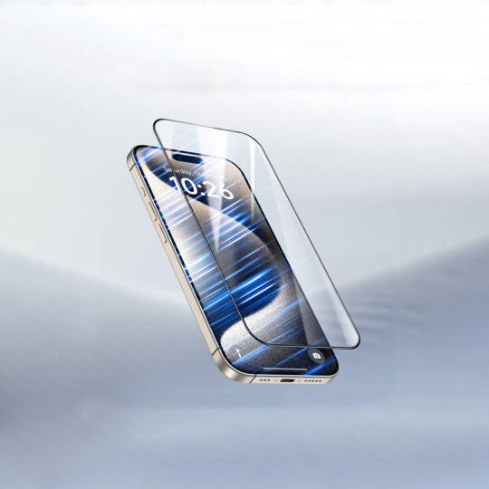 Apple iPhone 17 Wiwu GT-009 Polimer Oleofobik Kaplama Şeffaf Pürüzsüz Temperli Cam Ekran Koruyucu - 3