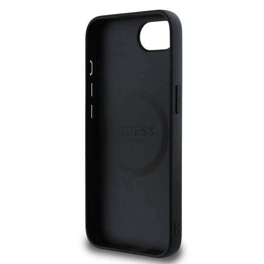 Apple iPhone 17E Kılıf Guess Orjinal Lisanslı 4G Desenli Script Metal Logolu Kapak - 9