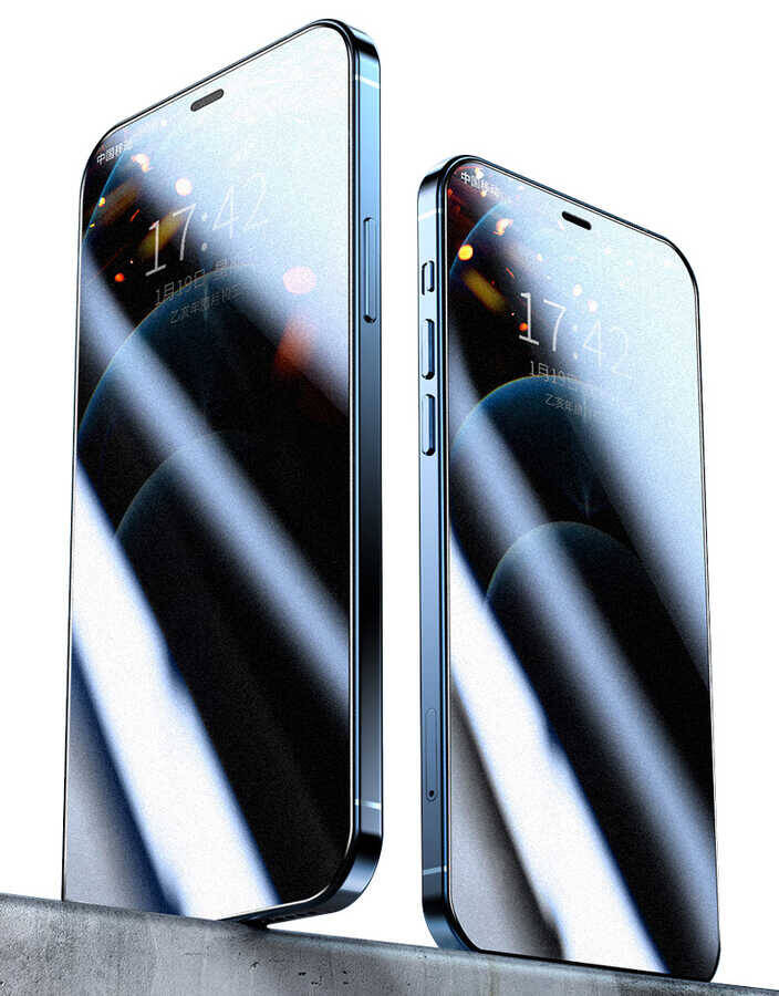 Apple iPhone 17E Zore Rika Premium Privacy Temperli Cam Ekran Koruyucu - 1