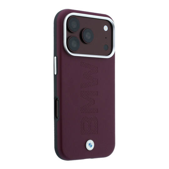 Apple iPhone 18 Pro Kılıf BMW Orjinal Lisanslı M-safe Şarj Özellikli Ortalı Sıcak Damga Logolu Deri Kapak - 12
