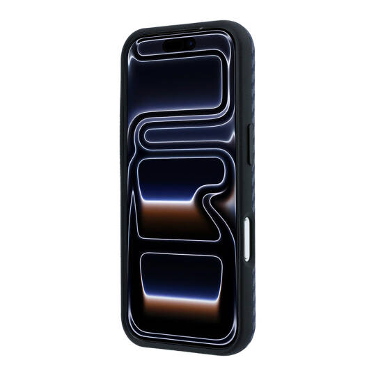 Apple iPhone 18 Pro Kılıf BMW Orjinal Lisanslı M-safe Şarj Özellikli PU Karbon Tasarımlı Metal Logolu Kapak - 21