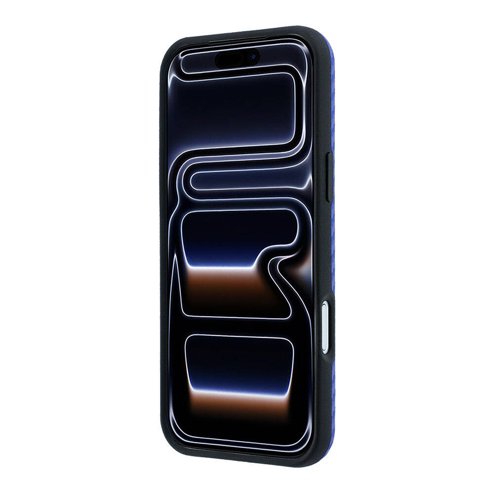 Apple iPhone 18 Pro Kılıf BMW Orjinal Lisanslı M-safe Şarj Özellikli PU Karbon Tasarımlı Metal Logolu Kapak - 5