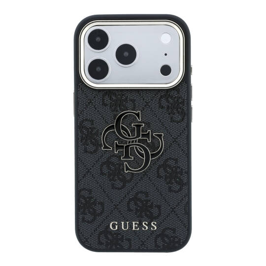 Apple iPhone 18 Pro Kılıf Guess Orjinal Lisanslı 4G Büyük Resin Logolu PU Kapak - 19