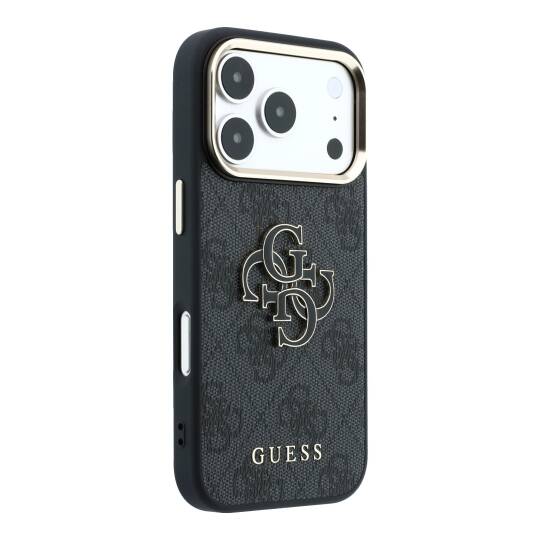 Apple iPhone 18 Pro Kılıf Guess Orjinal Lisanslı 4G Büyük Resin Logolu PU Kapak - 20