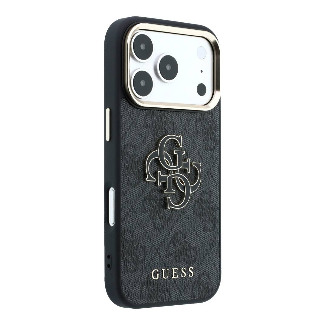 Apple iPhone 18 Pro Kılıf Guess Orjinal Lisanslı 4G Büyük Resin Logolu PU Kapak - 20