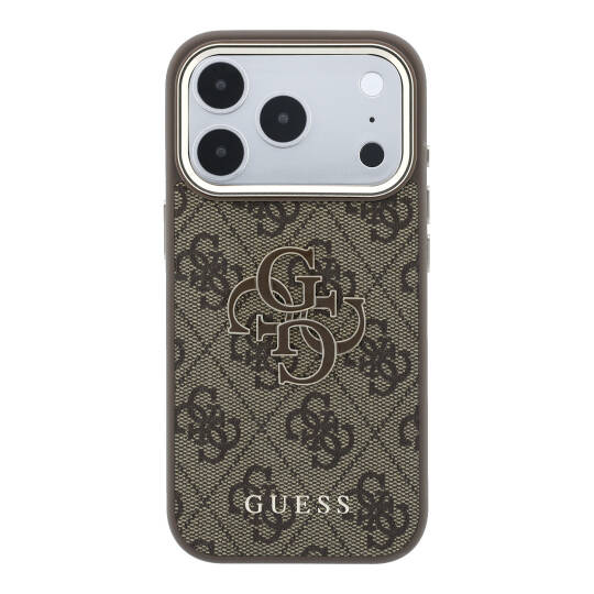 Apple iPhone 18 Pro Kılıf Guess Orjinal Lisanslı 4G Büyük Resin Logolu PU Kapak - 3