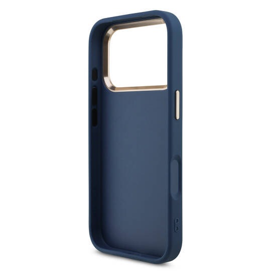 Apple iPhone 18 Pro Kılıf Guess Orjinal Lisanslı Gold Metal Kamera Çerçeveli 4G Desenli Metal Büyük 4G ve Yazı Logolu Kapak - 7