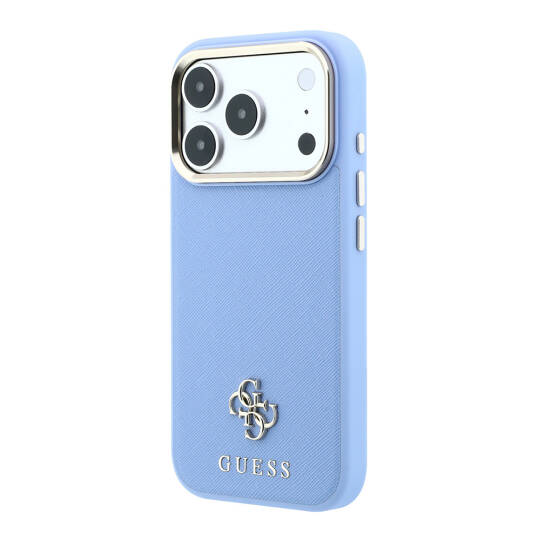 Apple iPhone 18 Pro Kılıf Guess Orjinal Lisanslı M-safe Şarj Özellikli Klasik Yazı ve 4G Logolu PU Deri Saffiano Kapak - 2