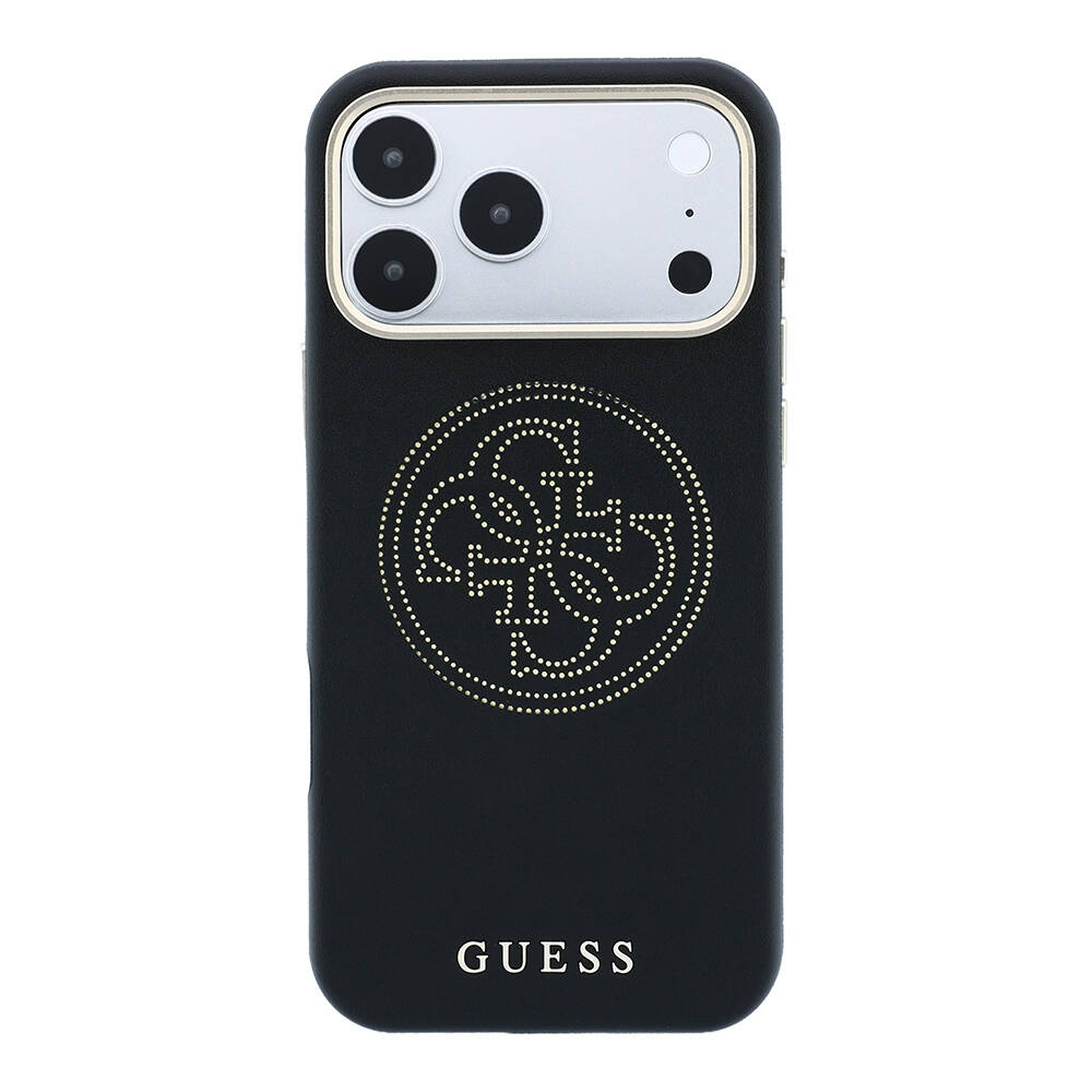 Apple iPhone 18 Pro Kılıf Guess Orjinal Lisanslı M-safe Şarj Özellikli PU Delikli 4G ve Yazı Logolu Kapak - 11