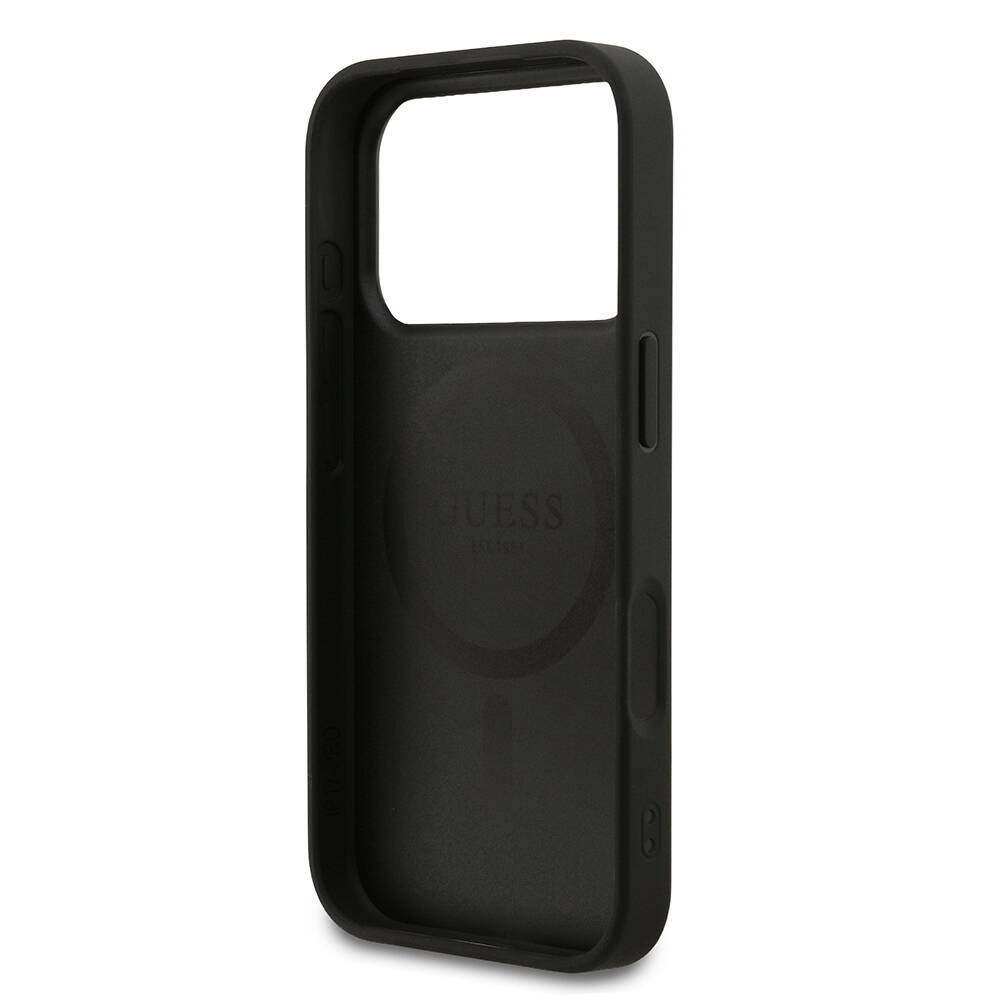 Apple iPhone 18 Pro Kılıf Guess Orjinal Lisanslı M-safe Şarj Özellikli Small 4G Classic Kapak - 7